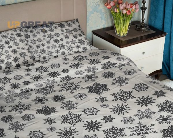 Bed Sheet Set – 3 Pieces – Multi Color – Snow - Image 5